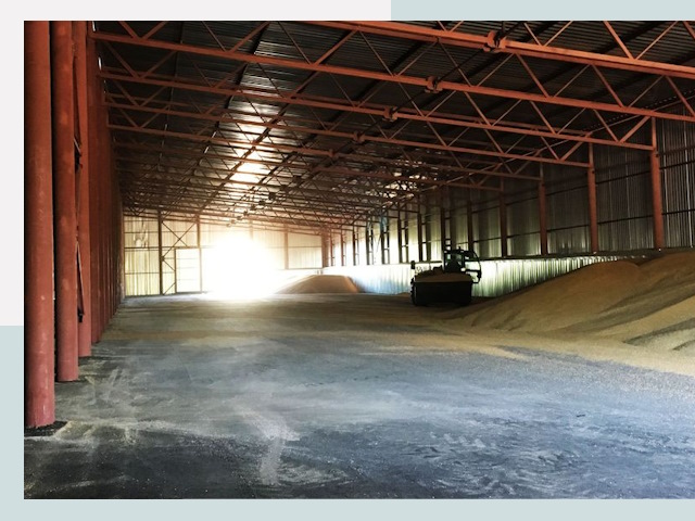 Строительство зернохранилищ в Кропоткине