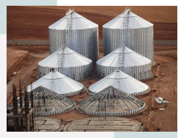 Строительство зерновых силосов в Кропоткине