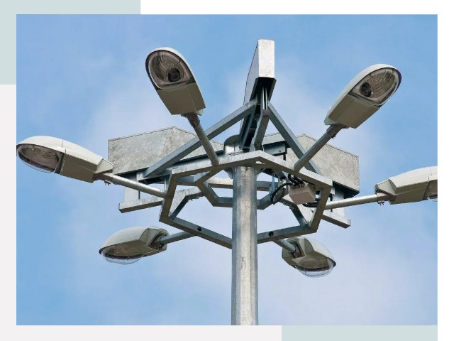 Монтаж осветительных мачт в Кропоткине