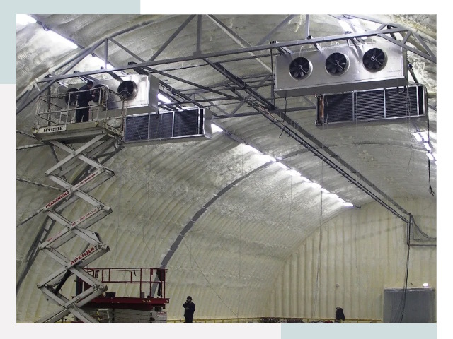 Оснащение ангаров в Кропоткине