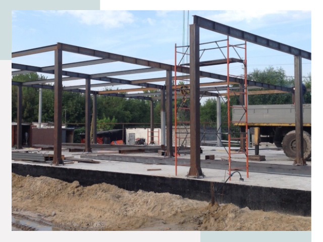 Фундамент для ангаров в Кропоткине