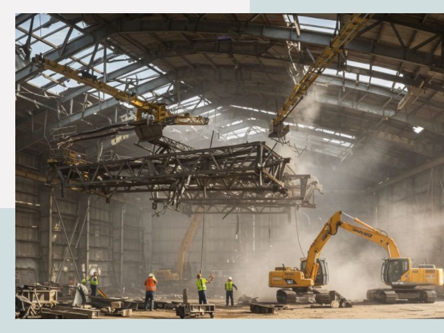 Демонтаж ангаров в Кропоткине от 652 руб. за м²